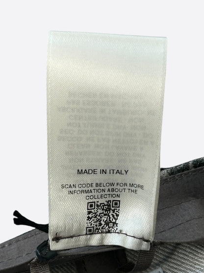 Rick Owens Black & Grey Washed Foil Hat