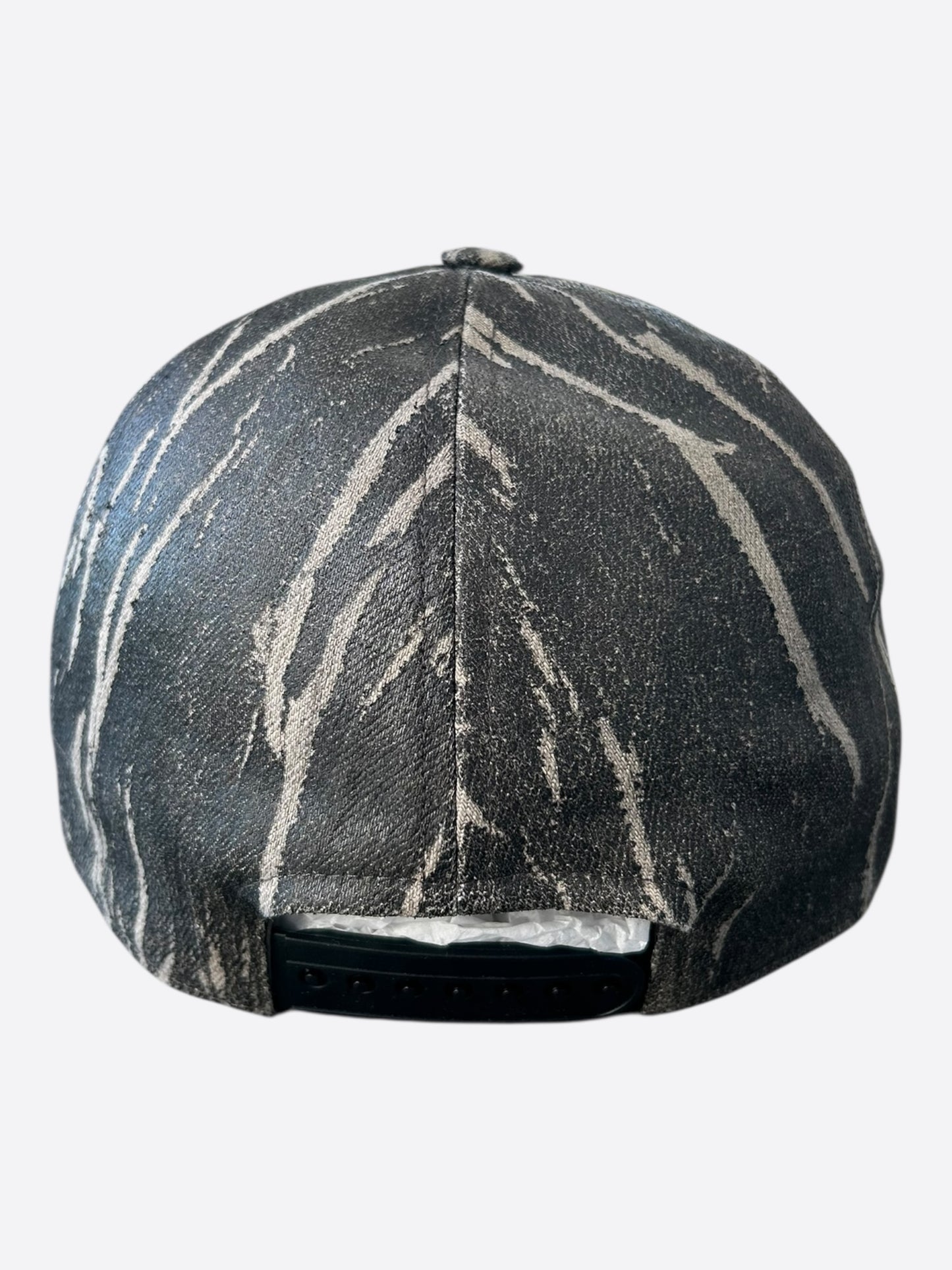 Rick Owens Black & Grey Washed Foil Hat
