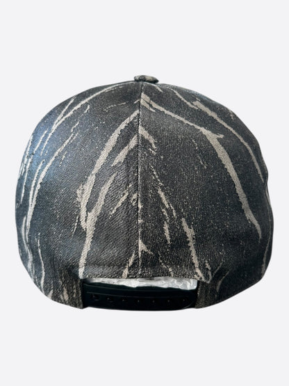 Rick Owens Black & Grey Washed Foil Hat