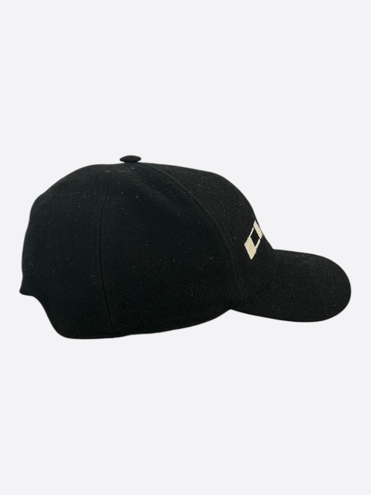 Rick Owens Black & White Embroidered C*NTY Logo Hat