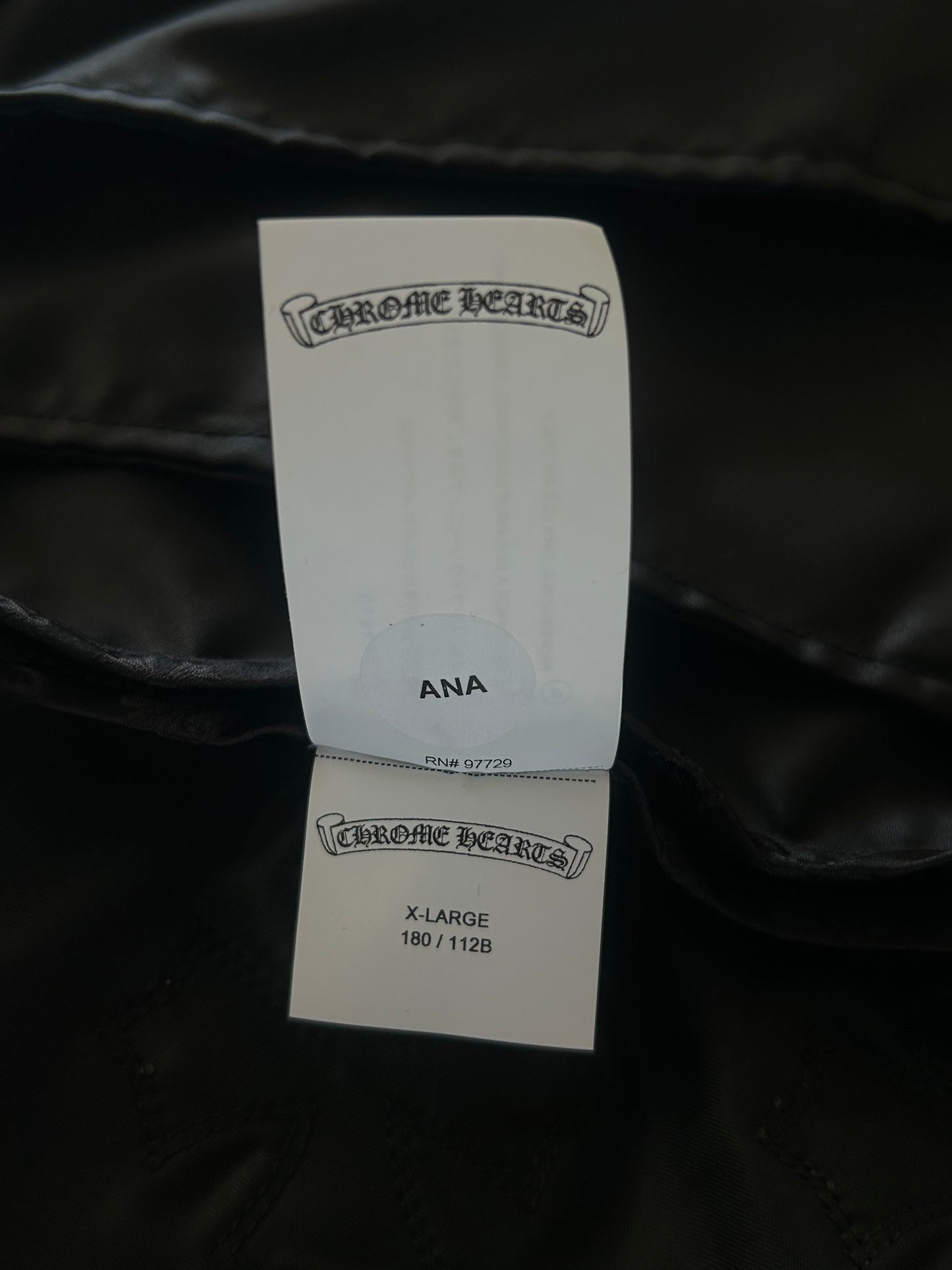 Chrome Hearts Black Nylon Cross Patch Parka Jacket