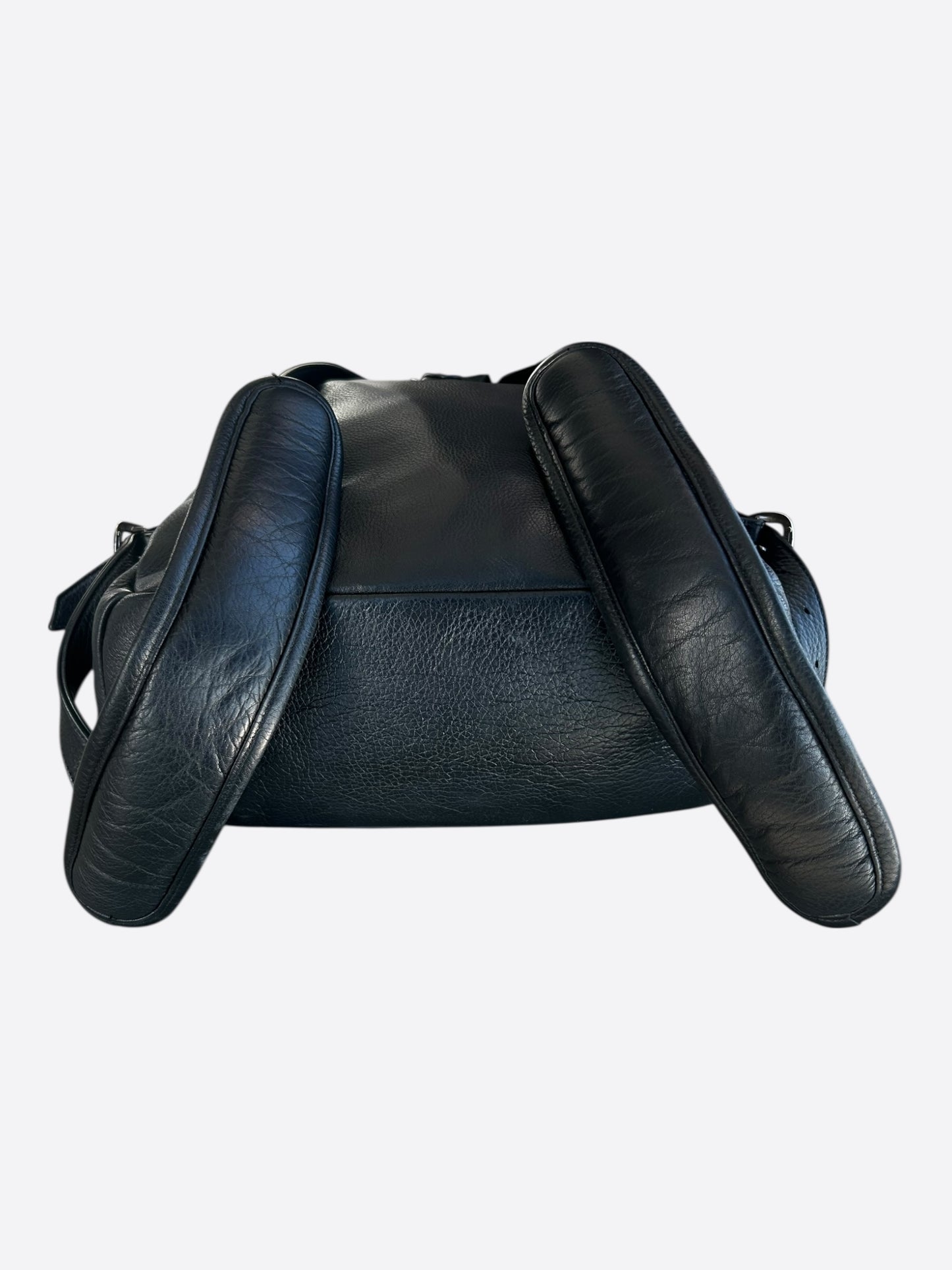 Chrome Hearts Black Cross Patch Leather 7th Grade Backpack