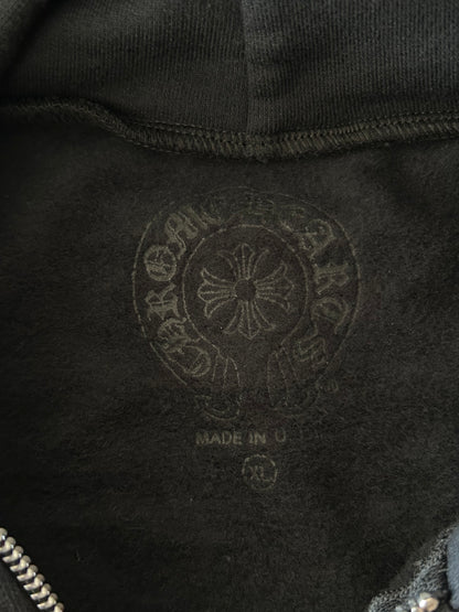 Chrome Hearts Black, White & Pink Deadly Doll Zip Up Hoodie