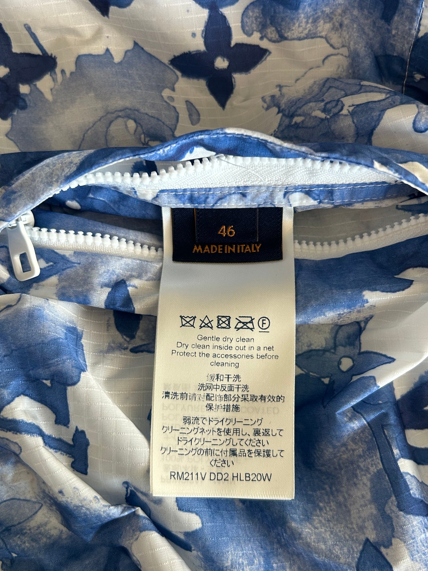 Louis Vuitton Blue Watercolor Monogram Windbreaker