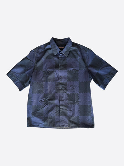 Louis Vuitton Nigo Blue Checkered Button Up Shirt