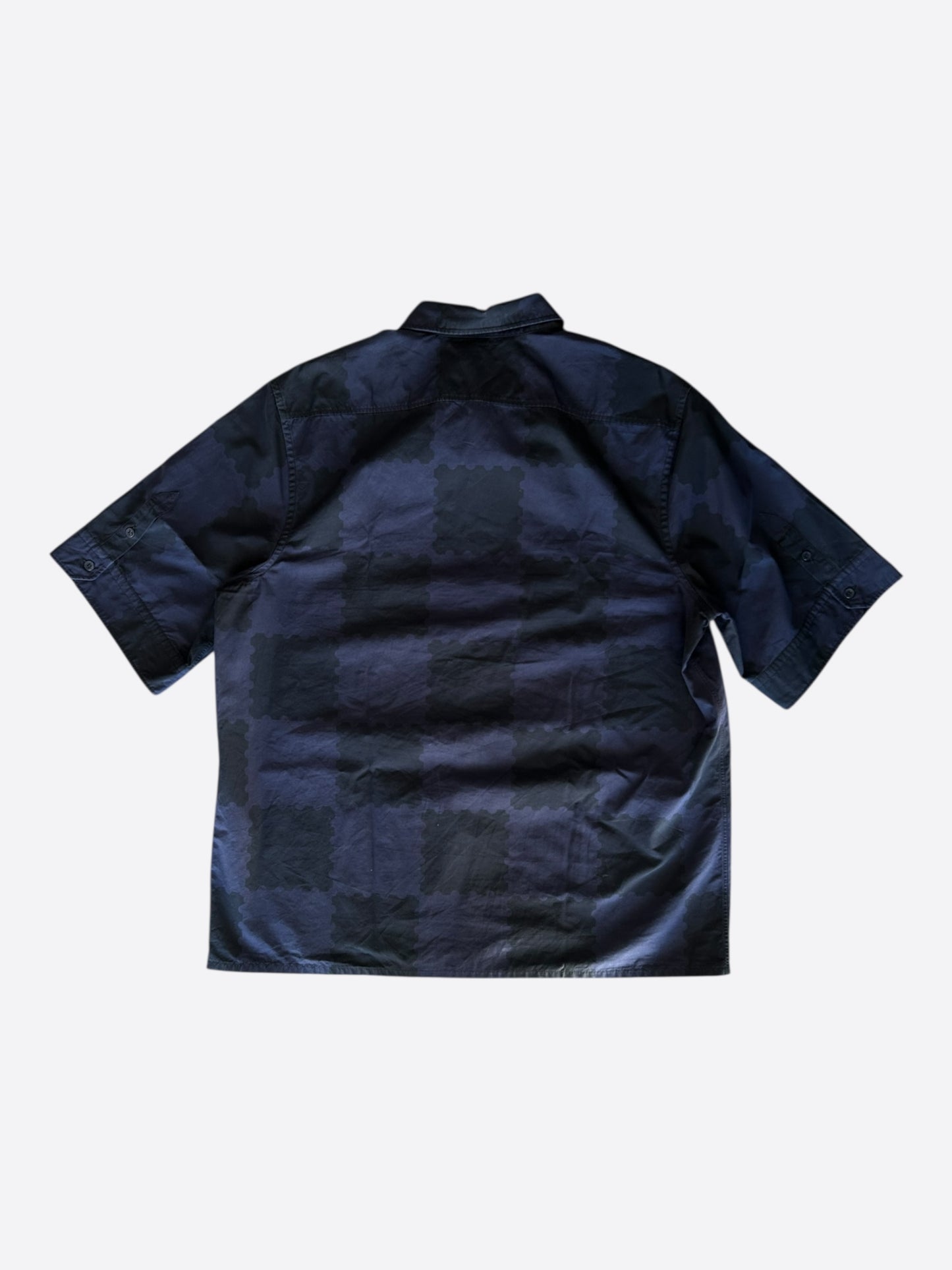 Louis Vuitton Nigo Blue Checkered Button Up Shirt