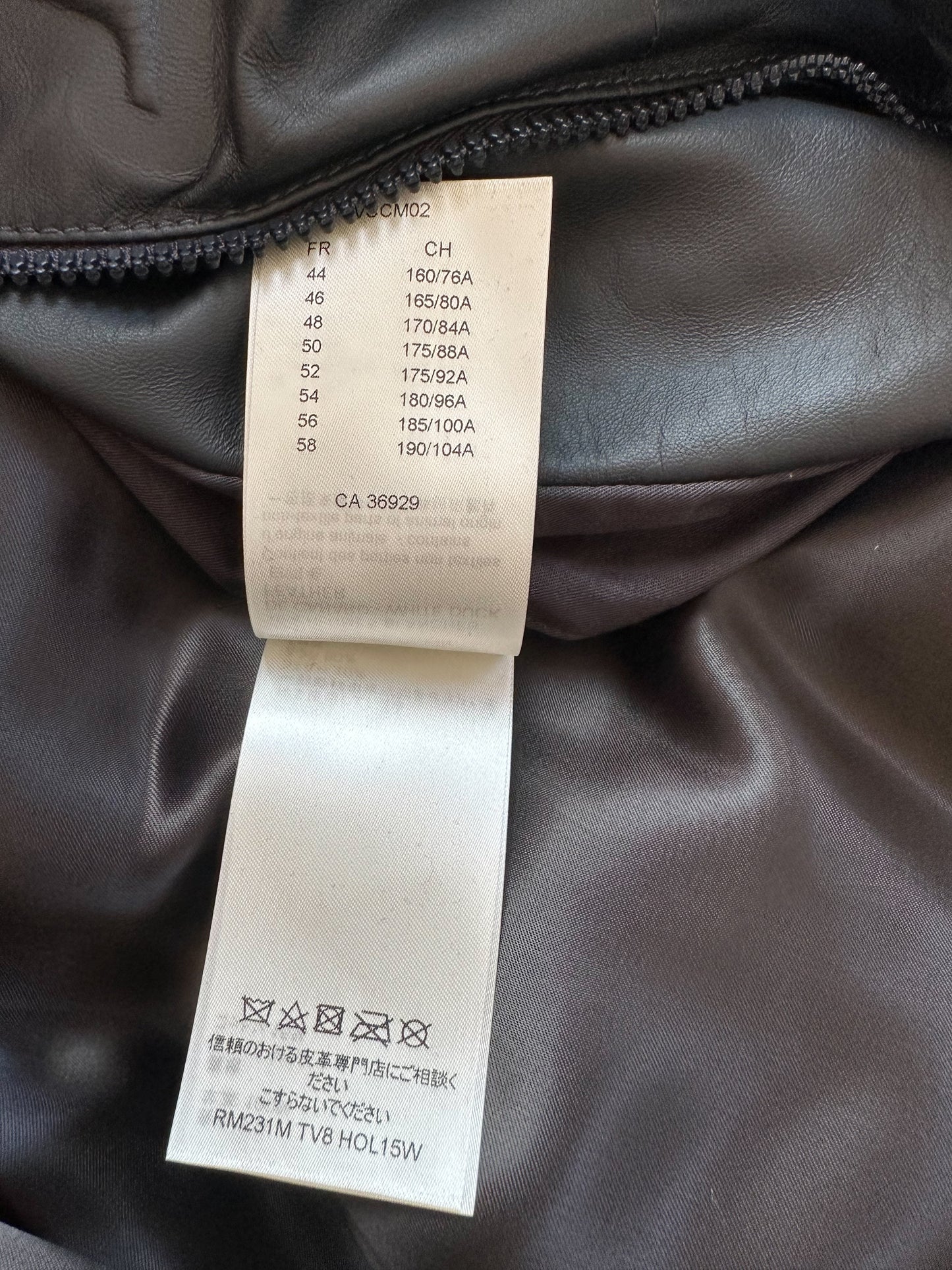 Louis Vuitton Black Embossed Monogram Leather Puffer Jacket