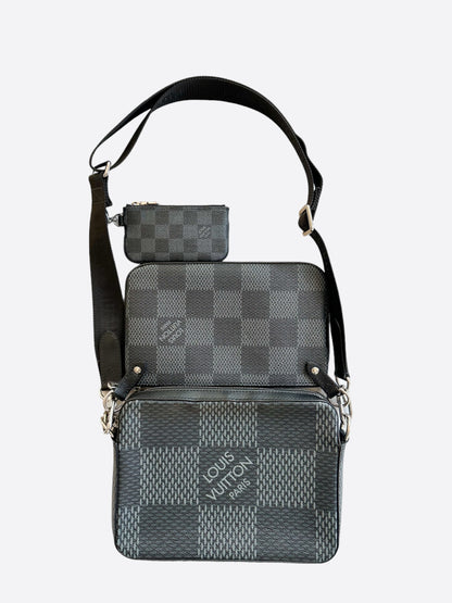 Louis Vuitton Damier Graphite 3D Trio Messenger Bag