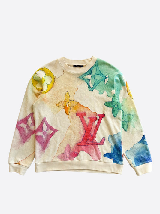 Louis Vuitton Multicolor Watercolor Monogram Sweater