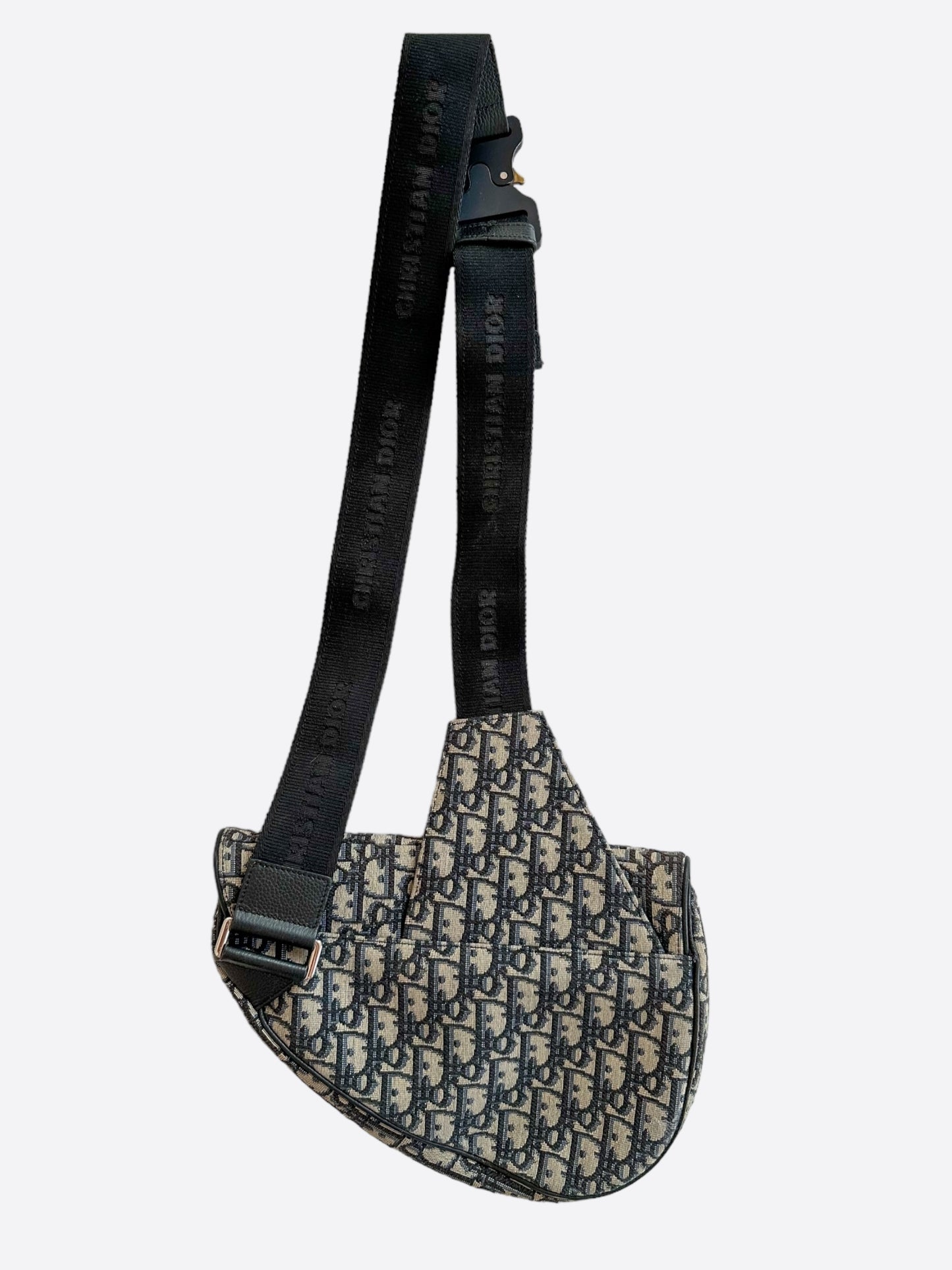 Dior Beige Oblique Saddle Bag