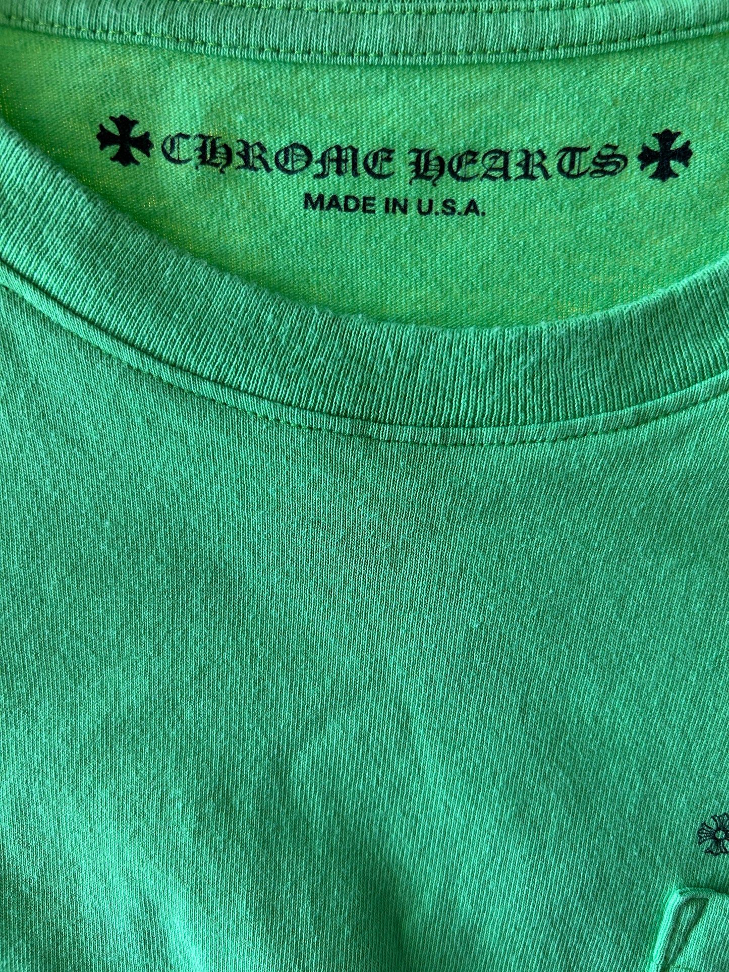Chrome Hearts Green Sex Records Logo T-Shirt