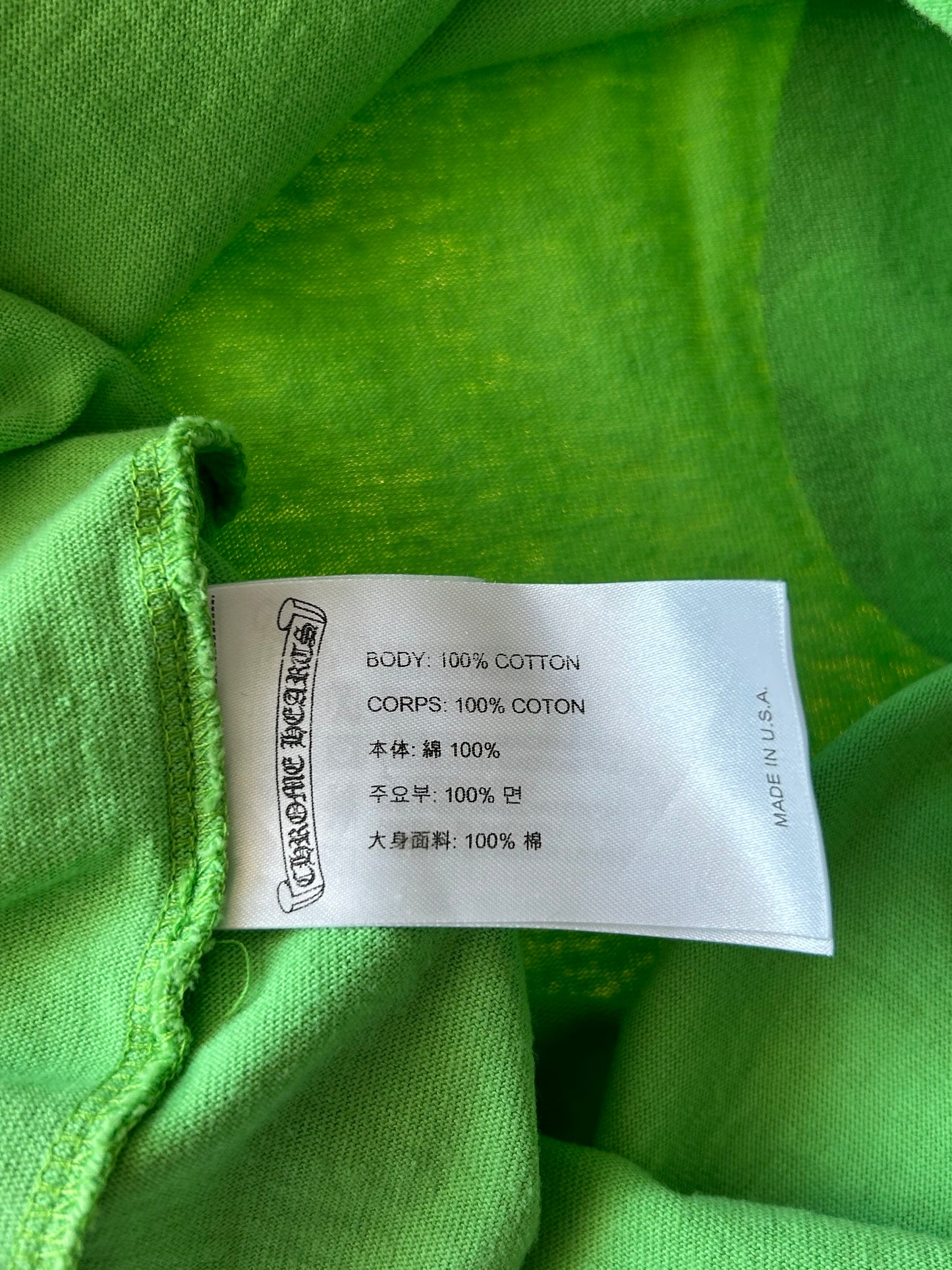 Chrome Hearts Green Sex Records Logo T-Shirt