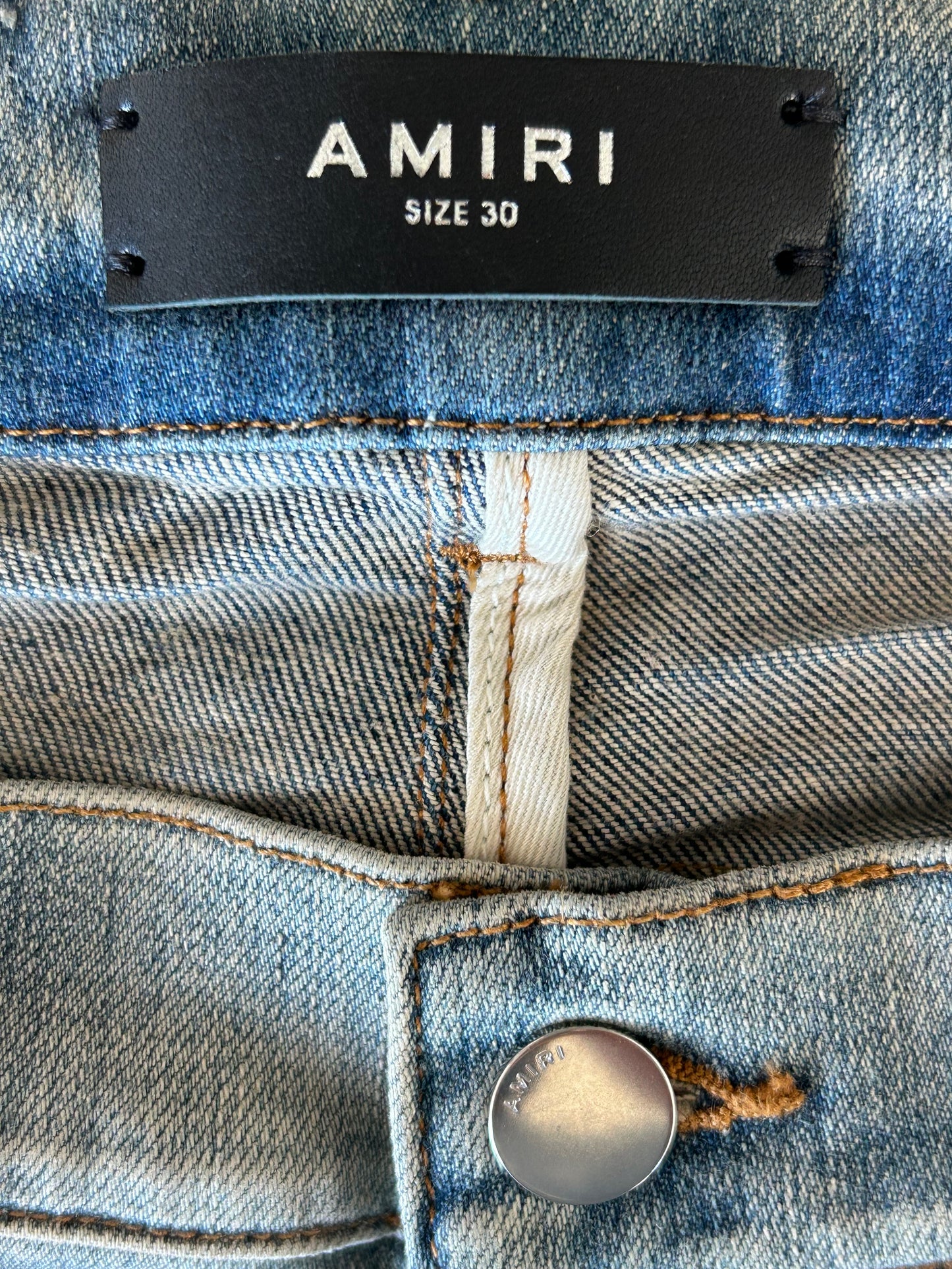 Amiri Vintage Indigo Dragon Logo MX1 Jeans
