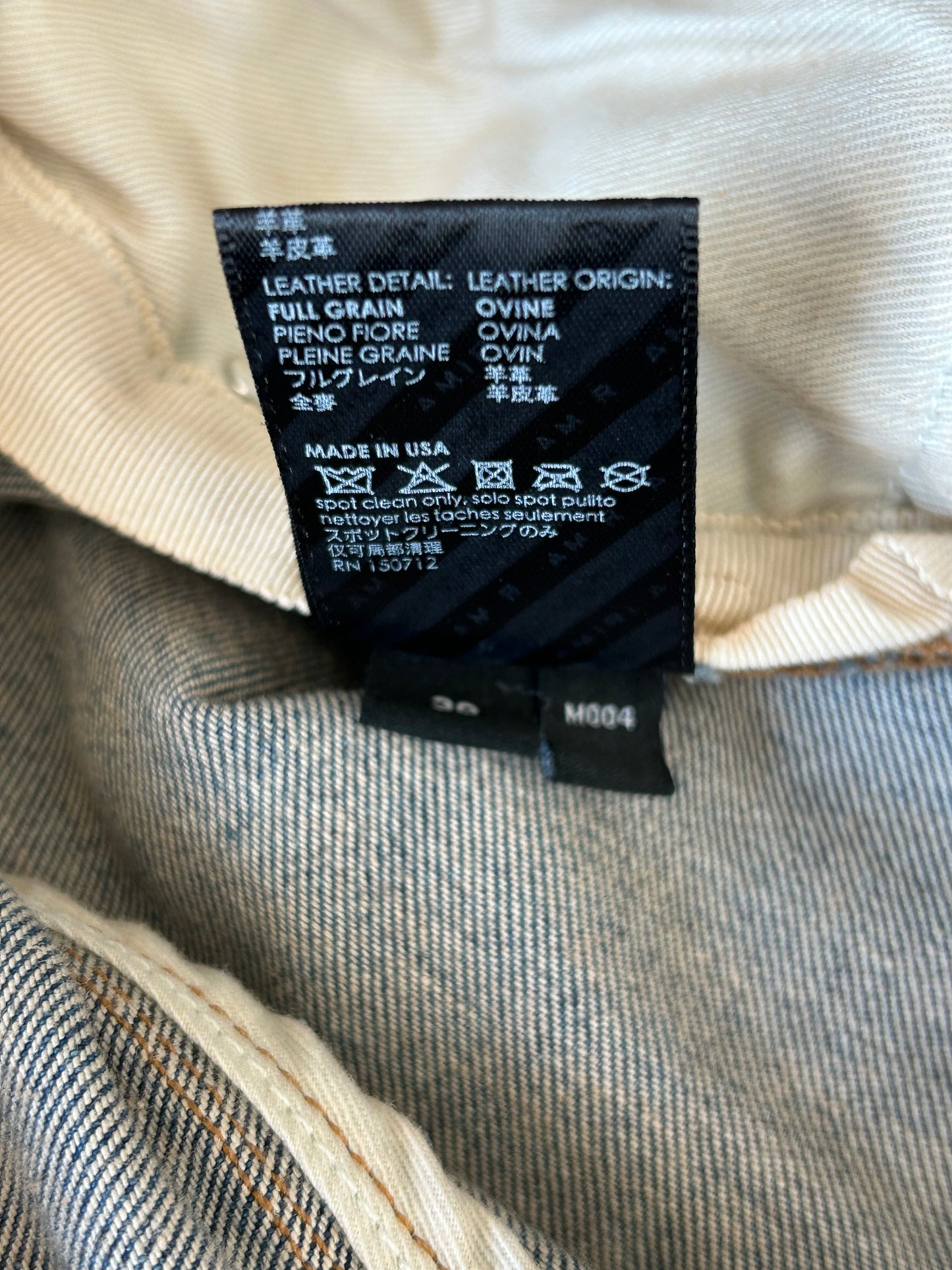 Amiri Vintage Indigo Dragon Logo MX1 Jeans