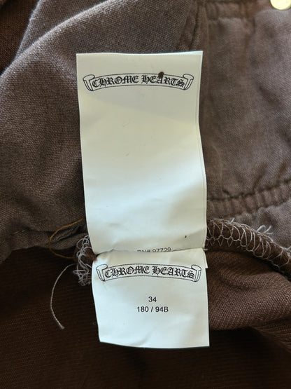 Chrome Hearts Levi's Brown NYFW Cross Patch Jeans