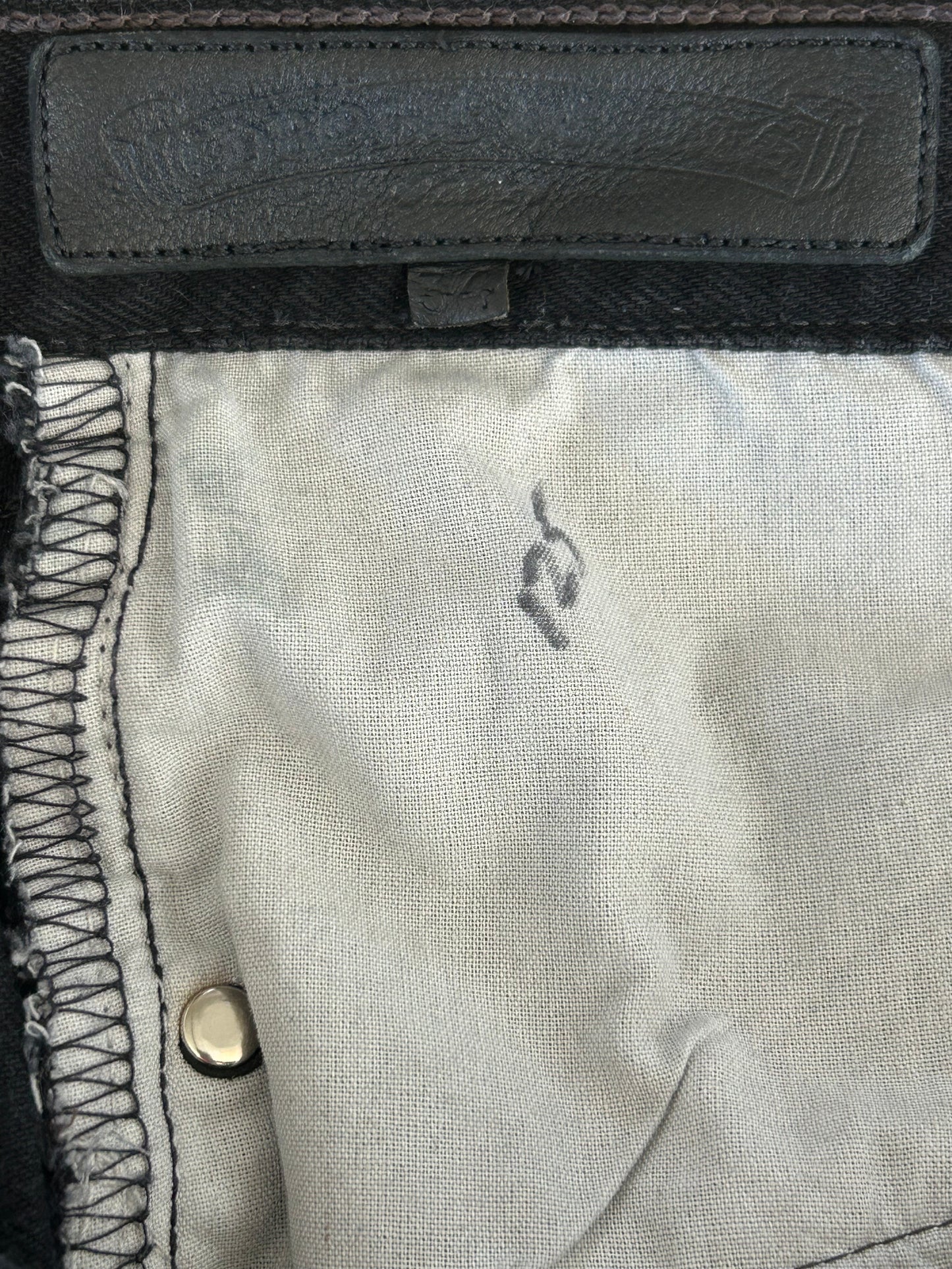 Chrome Hearts Levi's Black White & Red Cross Patch Jeans
