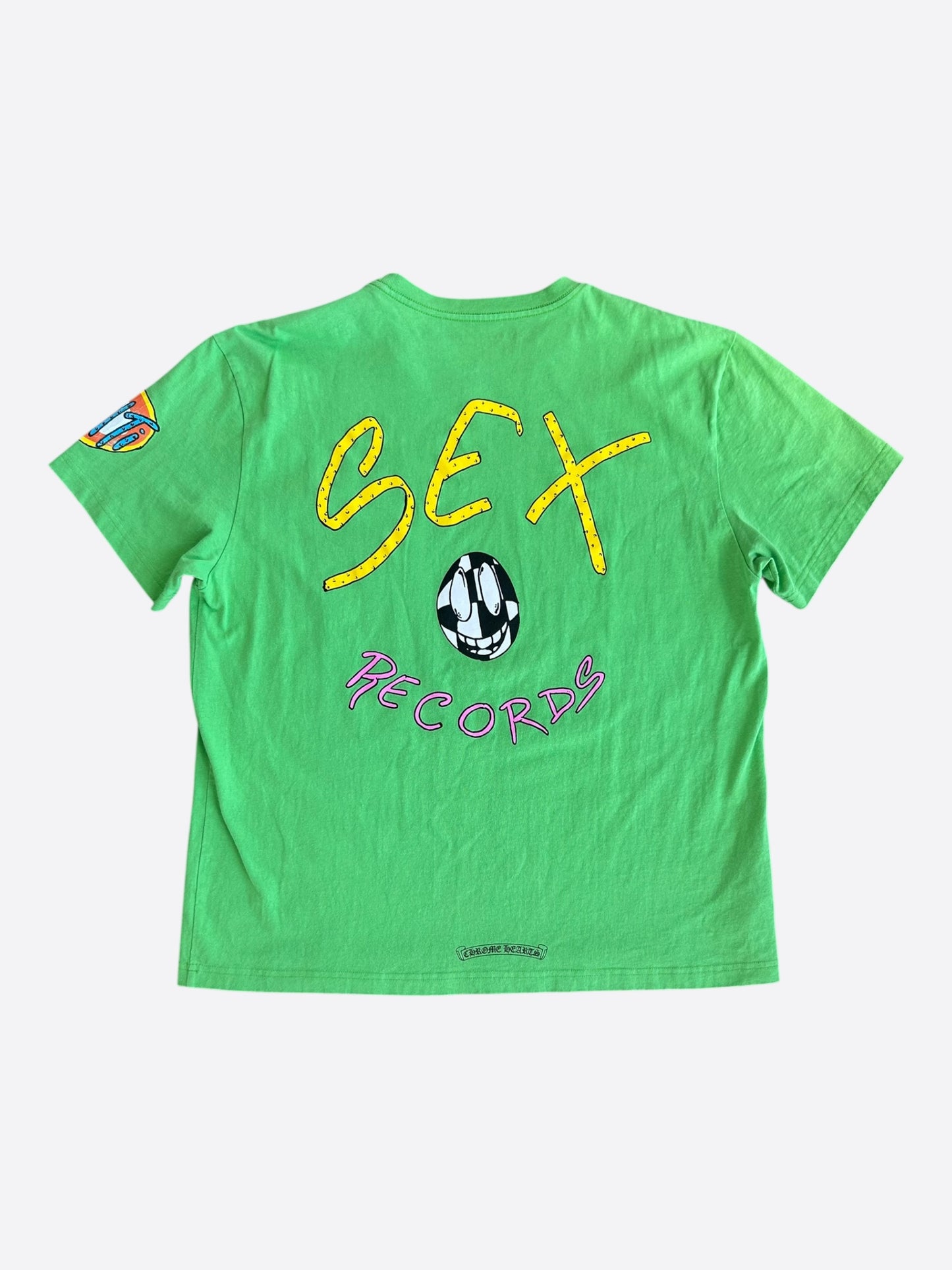 Chrome Hearts Green Sex Records Logo T-Shirt