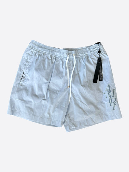 Amiri Grey Stack Logo Swimshorts