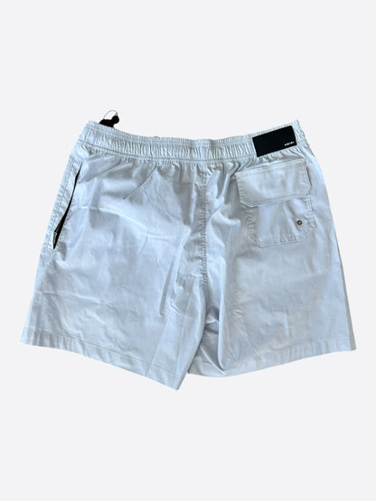 Amiri Grey Stack Logo Swimshorts