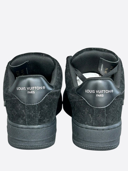 Louis Vuitton Nike Black Monogram Air Force 1 Low Top Sneakers