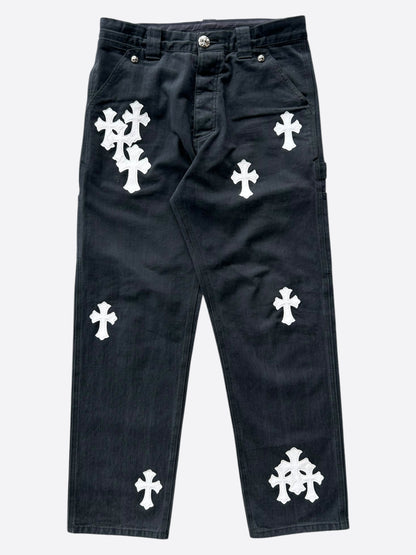 Chrome Hearts Black & White Carpenter Pants