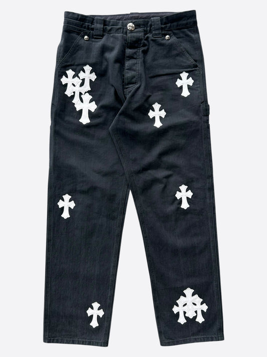 Chrome Hearts Black & White Carpenter Pants