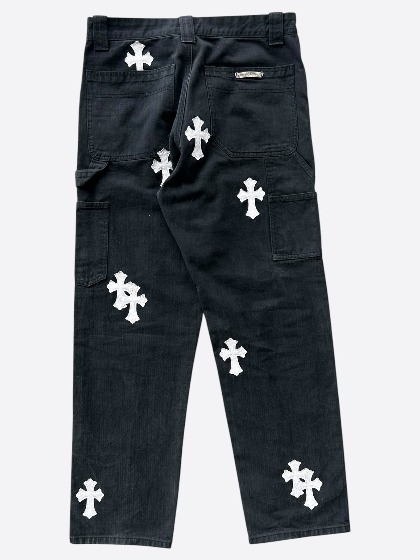 Chrome Hearts Black & White Carpenter Pants