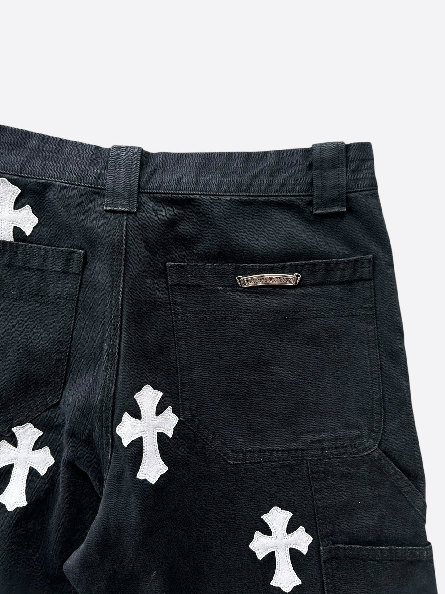 Chrome Hearts Black & White Carpenter Pants