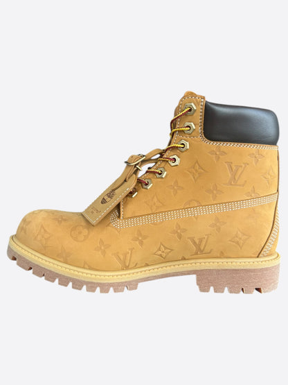 Louis Vuitton Timberland Wheat Monogram Boots