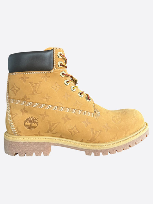 Louis Vuitton Timberland Wheat Monogram Boots