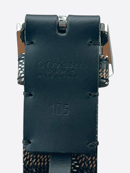 Goyard Black Leather Florida Belt