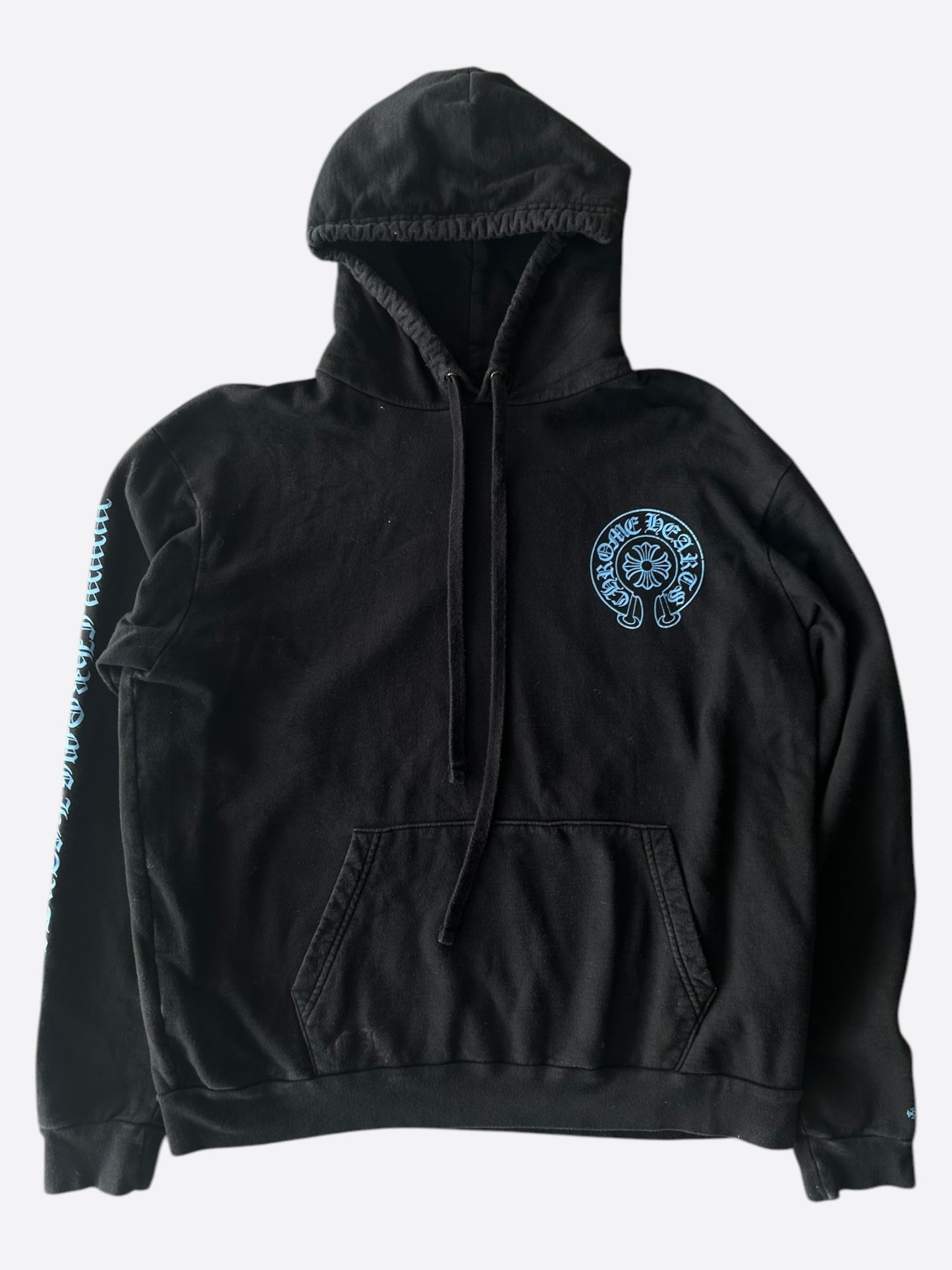 Chrome Hearts Black & Blue Online Exclusive Horseshoe Logo Hoodie