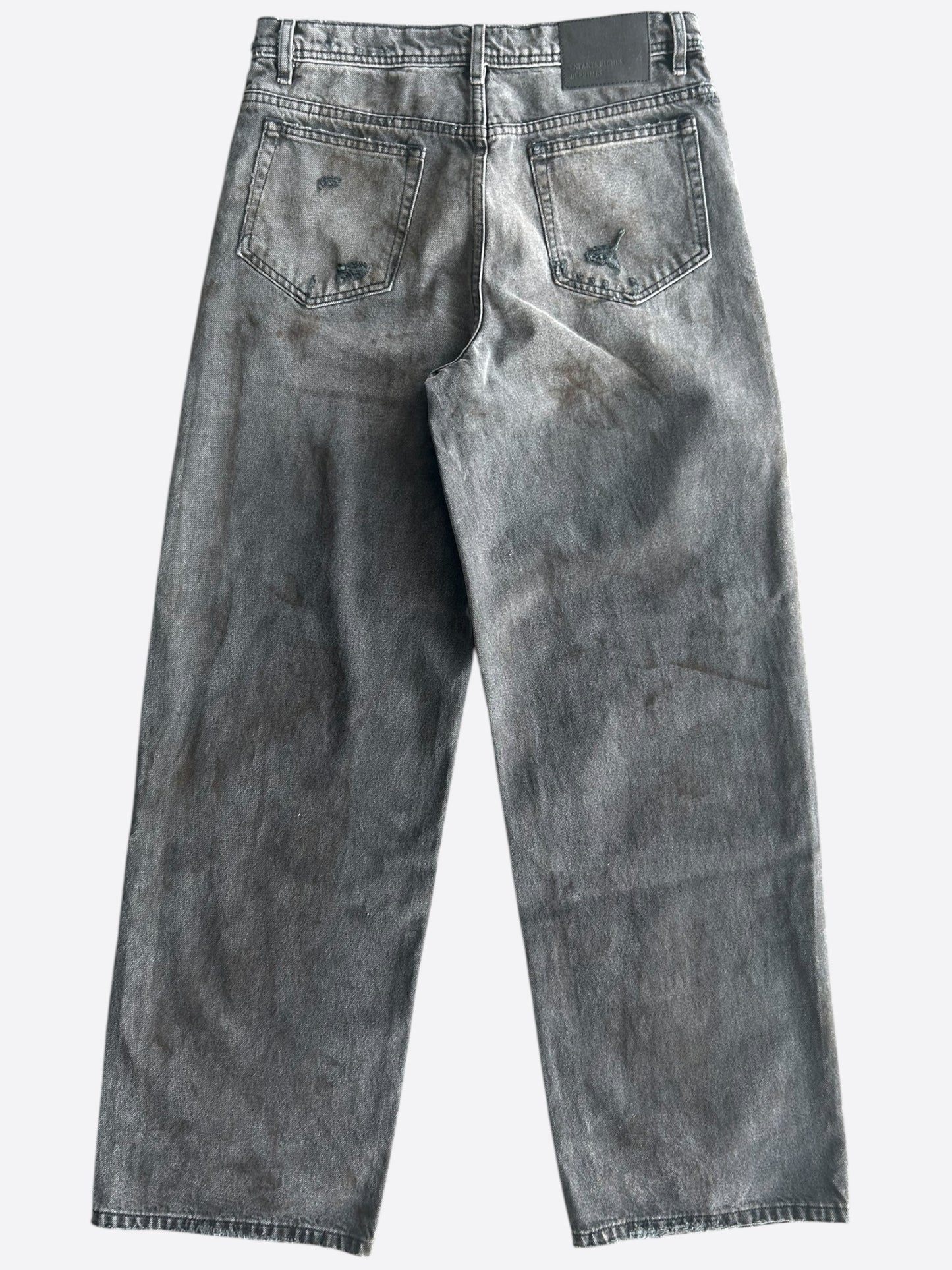 Enfants Riches Deprimes Grey Corpse Distressed Baggy Jeans