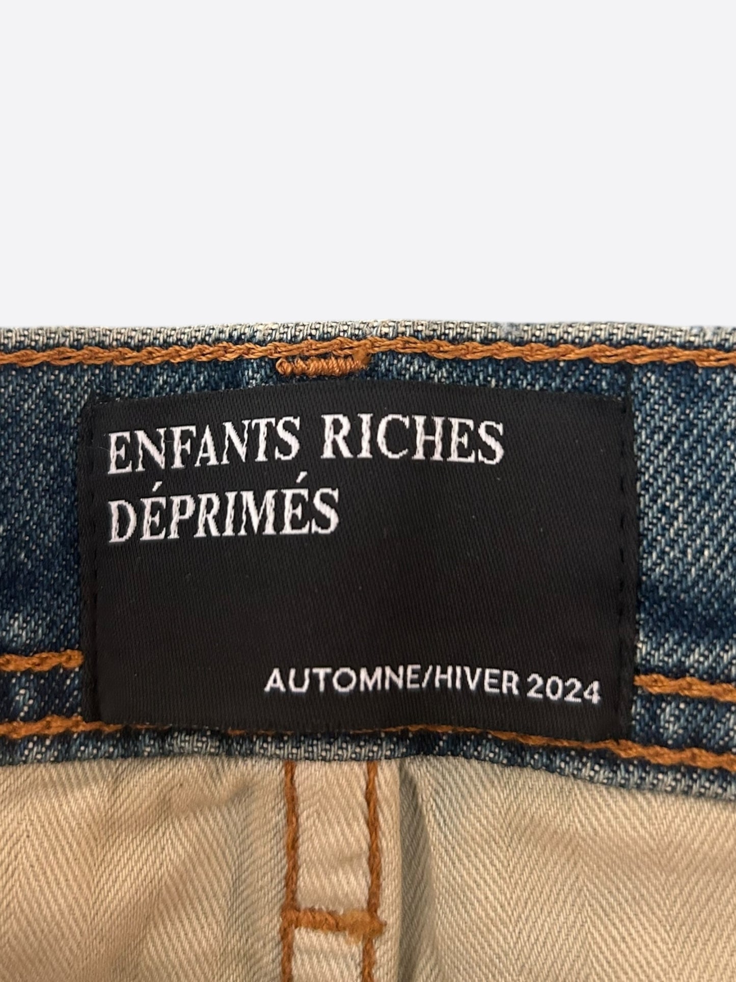 Enfants Riches Deprimes Blue Patchwork Flared Jeans