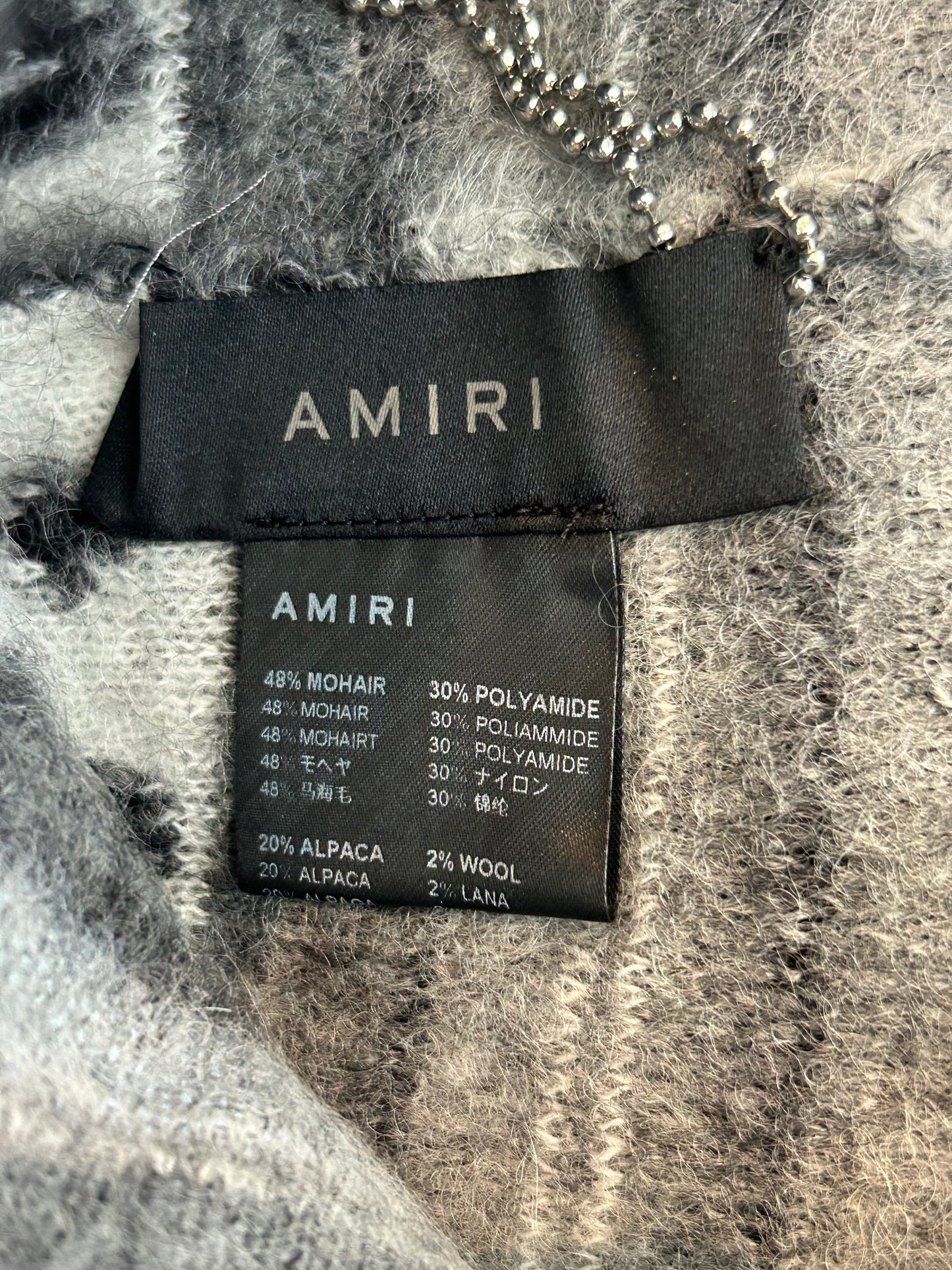 Amiri White & Multicolor MA Logo Skater Beanie