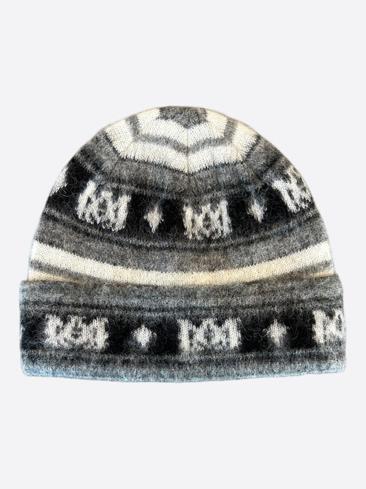 Amiri White & Multicolor MA Logo Skater Beanie