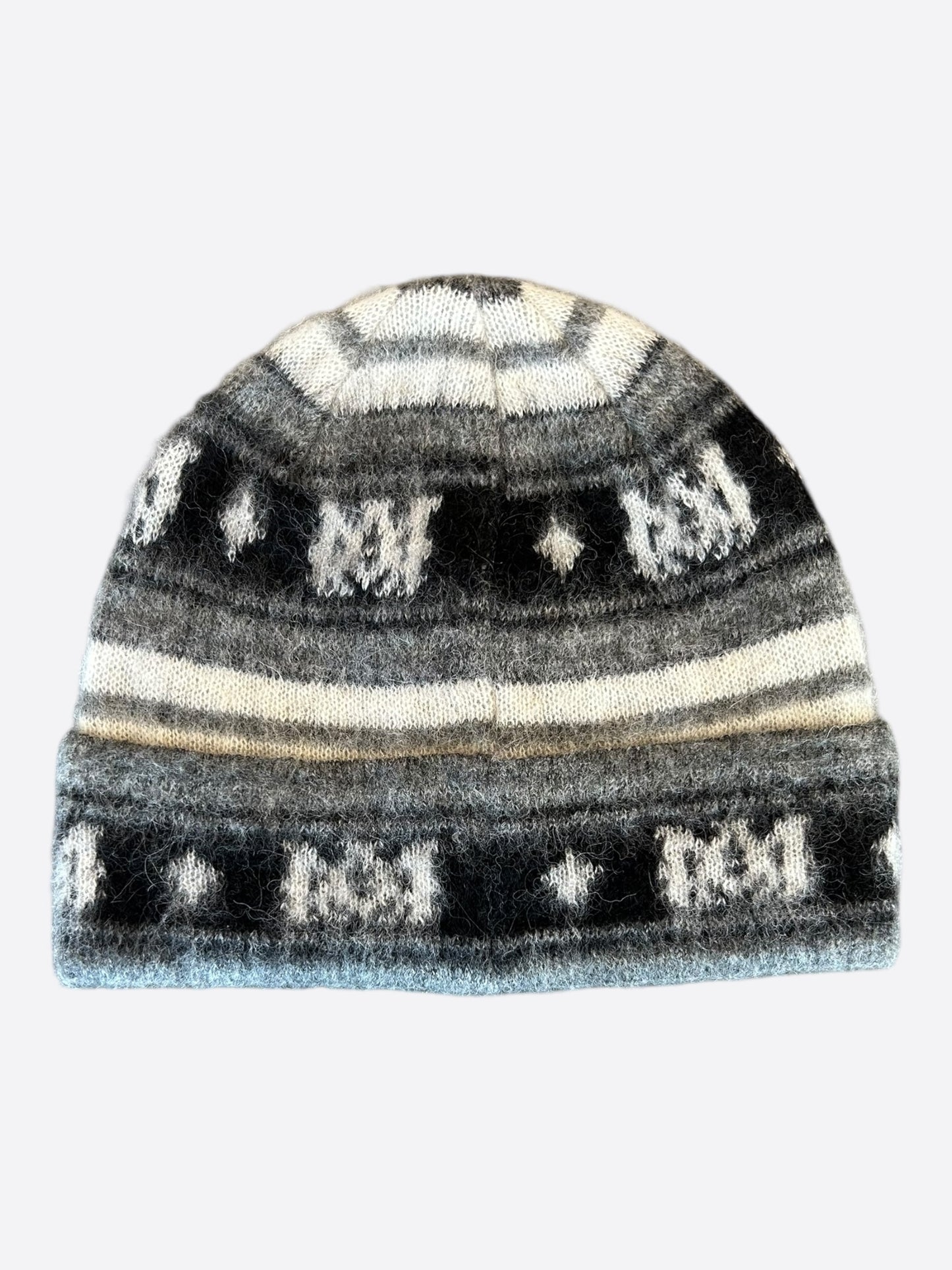 Amiri White & Multicolor MA Logo Skater Beanie