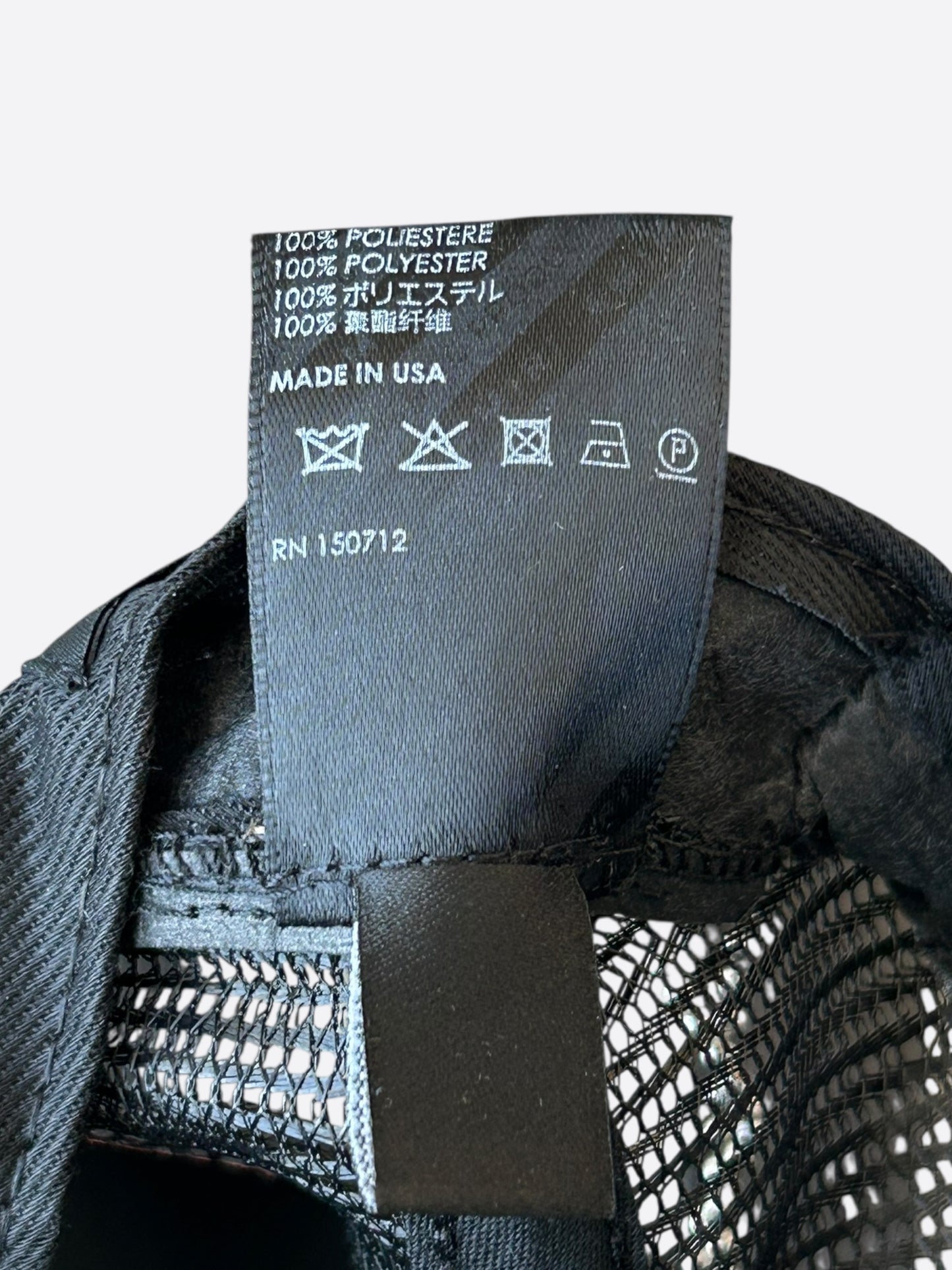 Amiri Black & White Bones Trucker Hat