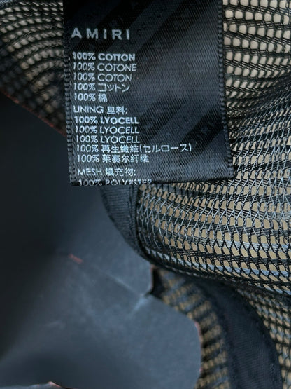 Amiri Black & White Bones Trucker Hat