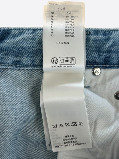 Louis Vuitton Blue & White Monogram Carpenter Jeans