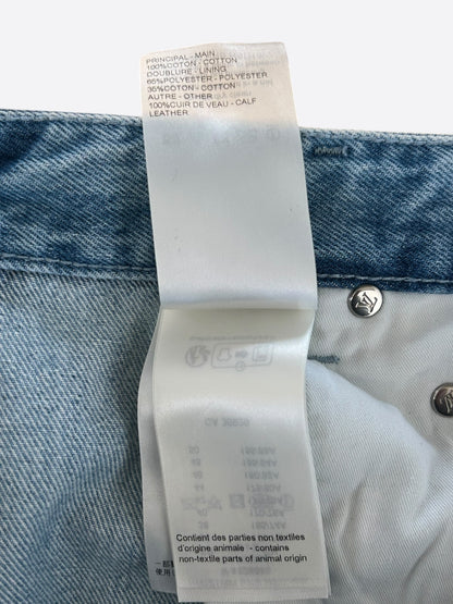 Louis Vuitton Blue & White Monogram Carpenter Jeans