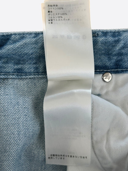Louis Vuitton Blue & White Monogram Carpenter Jeans