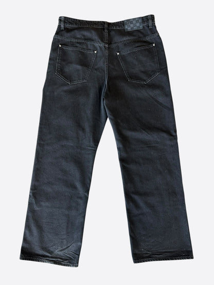 Louis Vuitton Black & Grey Monogram Carpenter Jeans