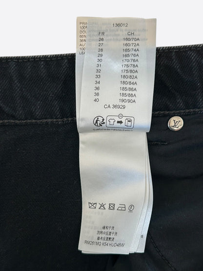 Louis Vuitton Black & Grey Monogram Carpenter Jeans