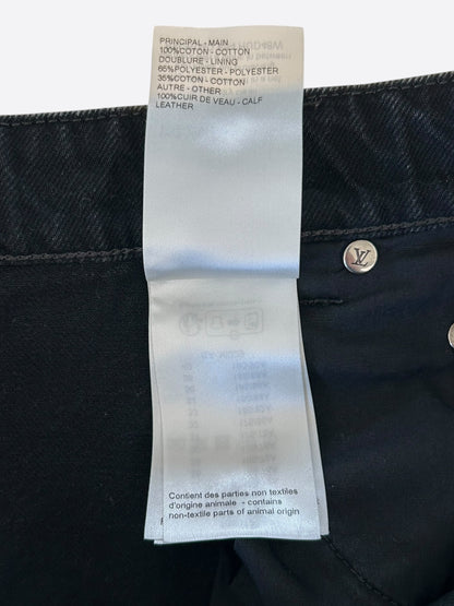 Louis Vuitton Black & Grey Monogram Carpenter Jeans