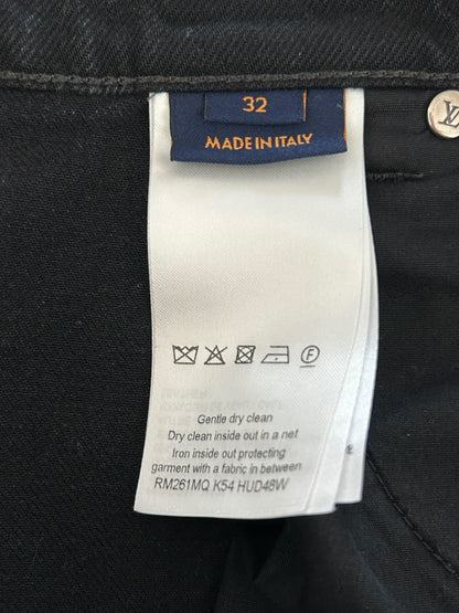 Louis Vuitton Black & Grey Monogram Carpenter Jeans