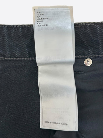 Louis Vuitton Black & Grey Monogram Carpenter Jeans