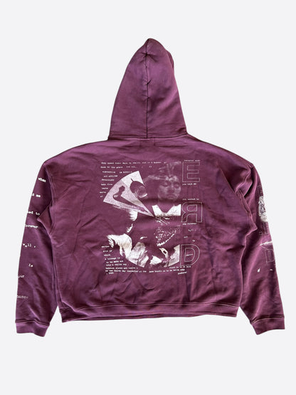 Enfants Riches Deprimes Red & White Remember When Graphic Hoodie