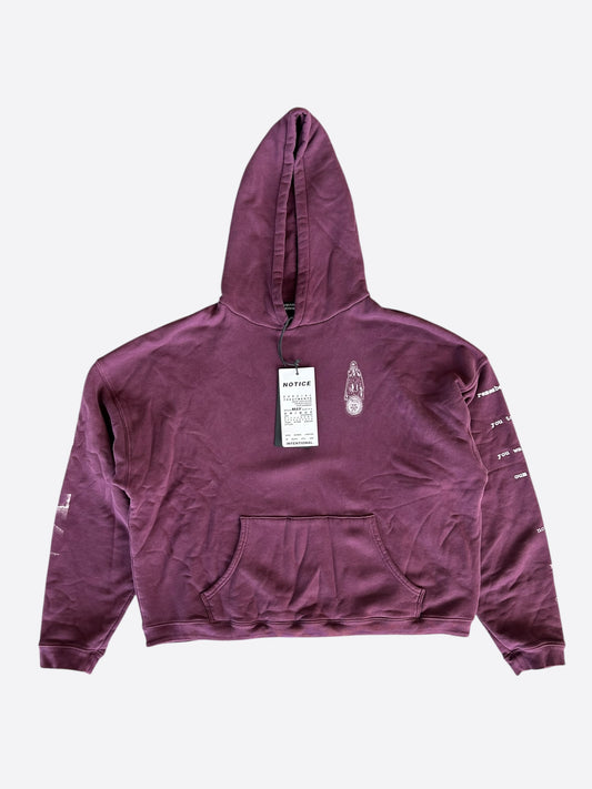 Enfants Riches Deprimes Red & White Remember When Graphic Hoodie