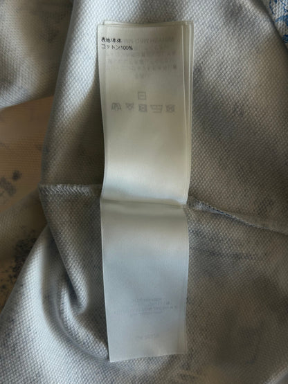 Louis Vuitton White & Blue Monogram Pique T-Shirt